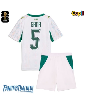 Senegal Idrissa Gueye #5 Echipament de Fotbal Replică Mondial 2026 Copii Acasa (+ Șorturi)